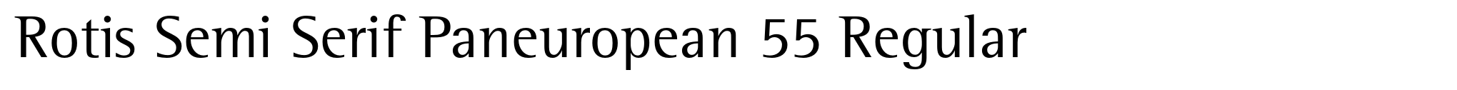 Rotis Semi Serif Paneuropean 55 Regular image